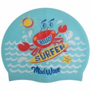 Шапочка для плавания детская MadWave Junior SURFER M057912 Голубой