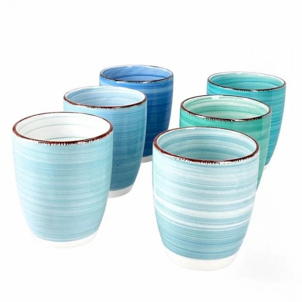 Набір склянок керамічних Flora BAITA мікс 0,3л. 6 шт 45226