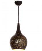 Светильник черно-золотой с перфорацией (OU144)