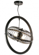 Люстра подвес в форме вентилятора на 3 лампы черная (ZD042B/500)