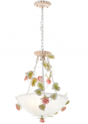 Люстра стельова з квітковим декором на 3 лампи (SA008/3)