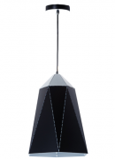 Люстра-подвес чёрная с треугольным дизайном вытянутой формы (NI002/S/black)