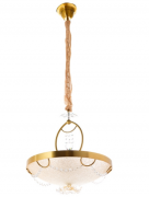 Люстра-подвес круглая в бронзовом цвете 45 см (3 лампы) (RL004)