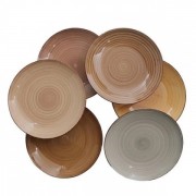 Набор тарелок керамических Flora SAND микс 27 см. 6 шт 45129