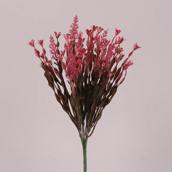 Букет декоративний бордовий 40 см. Flora 71756