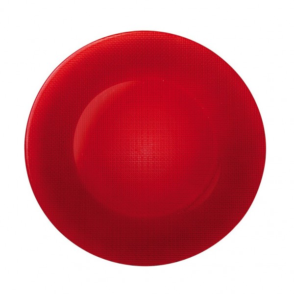 Блюдо стеклянное круглое Красное INCA BORMIOLI ROCCO 31 см 450012MP2321589