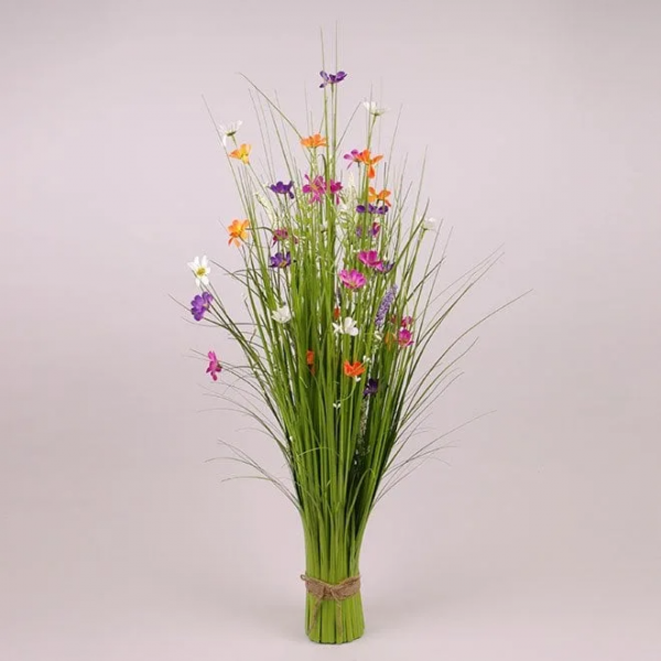 Композиция декоративная Трава с цветами 97 см. Flora 72905