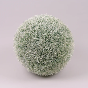 Шар декоративный бело-зеленый D-34 см. Flora 72336