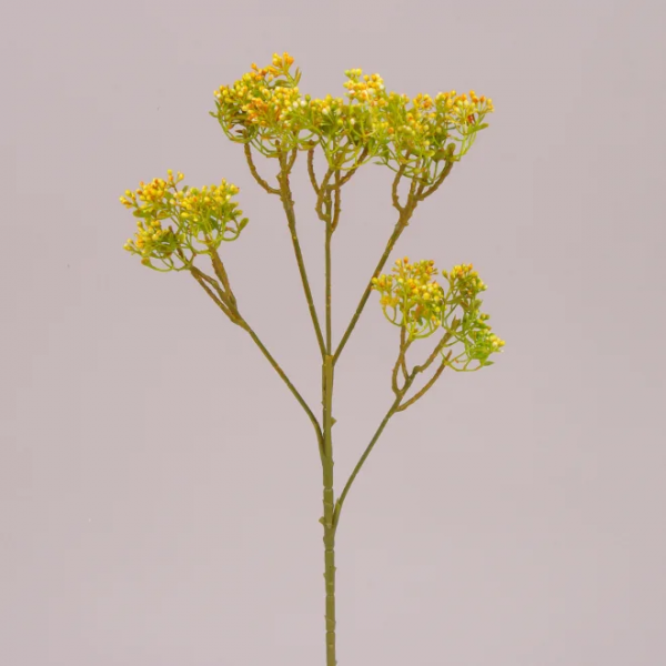 Ветка декоративная желтая 48 см. Flora 71760