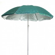 Зонт пляжный Stenson 2.4м с серебряным напылением бирюзовый MMS-MH-0041