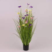 Композиция декоративная Трава с цветами 70 см. Flora 72903