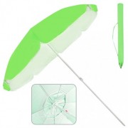 Зонт пляжный Stenson 2м анти-ветер с серебряным напылением зеленый MMS-MH-2060