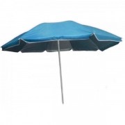 Зонт пляжный Stenson Ромашка в чехле D1,6м с серебряным напылением голубой MMS-MH-2686