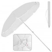 Зонт пляжный Stenson 2,2м антиветер с серебряным напылением белый MMS-MH-2061