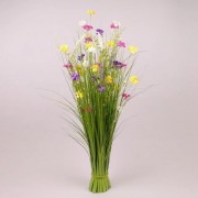 Композиция декоративная Трава с цветами Flora 102 см. 72902