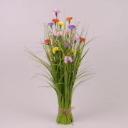 Композиция декоративная Трава с цветами Flora 72 см. 72899