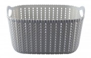 Корзина-плетенка для специй (цвет-серый) пластиковая 23Х16Х12см MMS-R85526