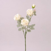Ветка Розы кремовая Flora 72896