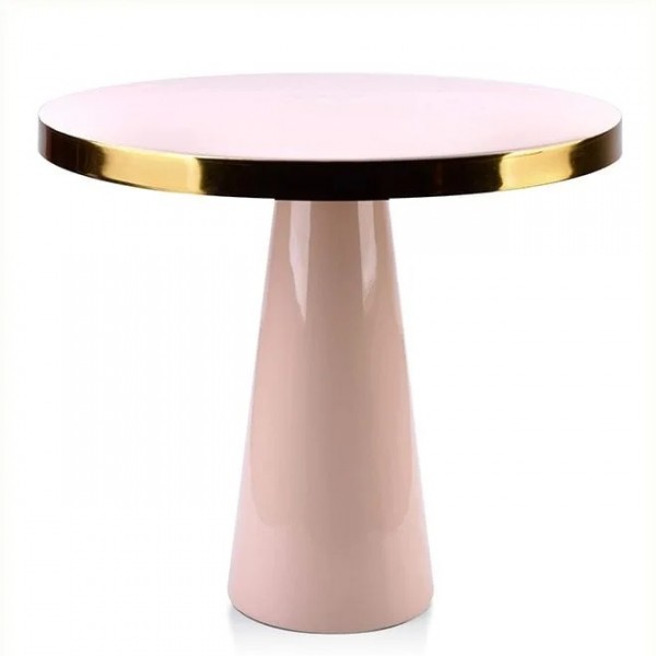 Столик металлический Flora Anisha розовый D-50.5 см. 35325