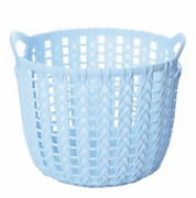 Кошик-плетінка пластикова (колір-блакитний) 16,5Х17Х12,5см MMS-R85455