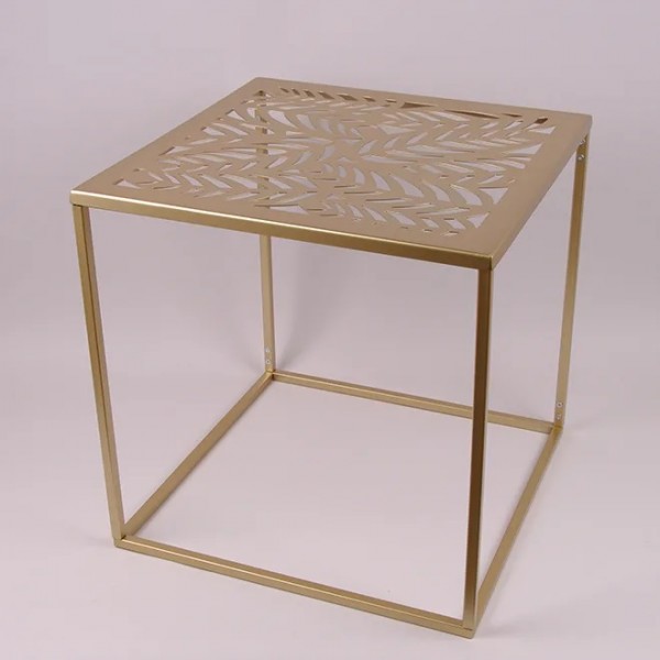 Столик металевий квадратний Flora 45 х 45 см. 30082