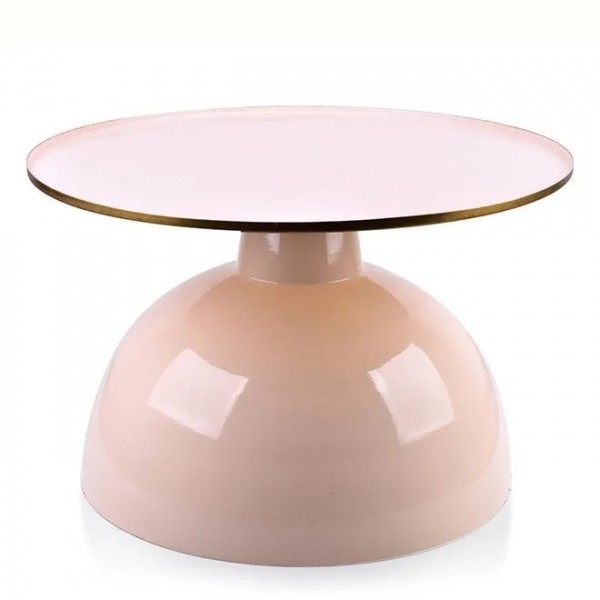 Столик металлический Flora Anisha розовый D-60 см. 35316