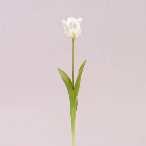 Квітка Тюльпан із латексу білий Flora 72727