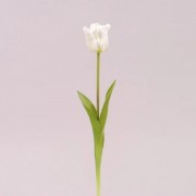 Цветок Тюльпан из латекса белый Flora 72727