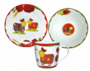 Набір дитячого керамічного посуду Буряки Hoz MSN-5137