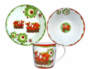 Набор детской керамической посуды В мире животных Лисички Hoz MSN-5137