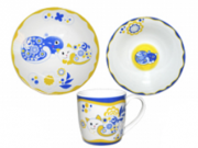 Набор детской керамической посуды В мире животных Коты Hoz MSN-5137