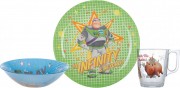 Набір посуду дитячого скляного Luminarc Disney Toy Story 3 ін. 03280 MLM-P9344