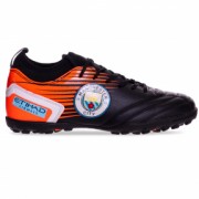 Сороконожки обувь футбольная Zelart 20605 р-р 44 Черный-оранжевый