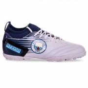 Сороконіжки взуття футбольне Zelart 20605 р-р 44 Білий-синій