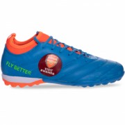 Сороконожки обувь футбольная с носком Fly 20618 р-р 43 Голубой-оранжевый