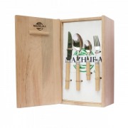 Набор столовых приборов в деревянной упаковке Beech WOOD MAZHURA 24пр mz505921