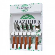 Набор чайных ложек Wood walnut MAZHURA 6 приборов mz505660