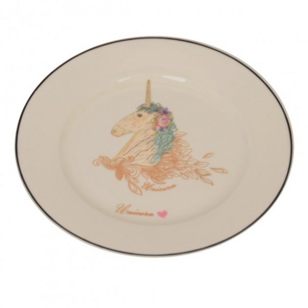 Набор тарелок обеденных круглых Art 20 см Unikorn TR053