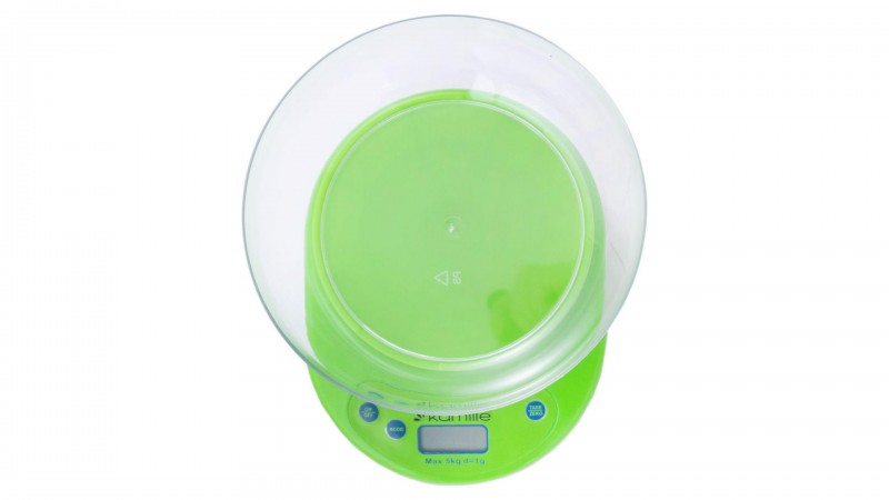 Весы электронные кухонные Kamille 21х16х11,4см зеленый