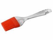 Кисточка силиконовая с пластиковой ручкой Stenson 22х2,7см красный