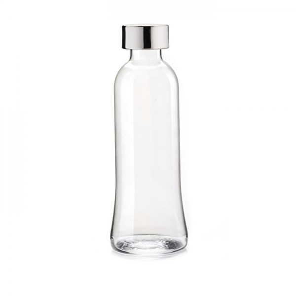Бутылка графин стеклянная серебряная крышка / GUZZINI 1 л 11500116