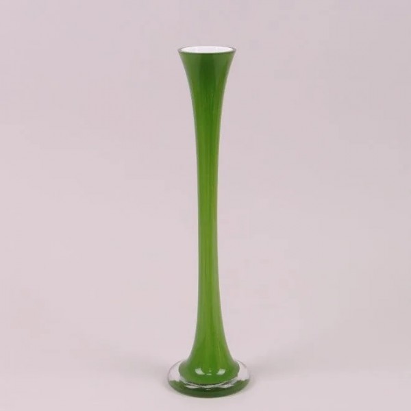 Кількість: Ваза скляна Flora Pypa зелена 40 см. 8256