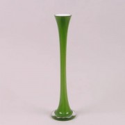 Ваза стеклянная Flora Pypa зеленая 40 см. 8256