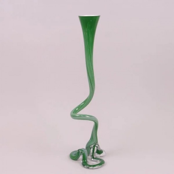 Кількість: Ваза скляна фігурна Flora зелена 60 см. 2907