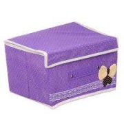 Ящик для игрушек и прочего ПВХ Бантик 45x30x24см фиолетовый