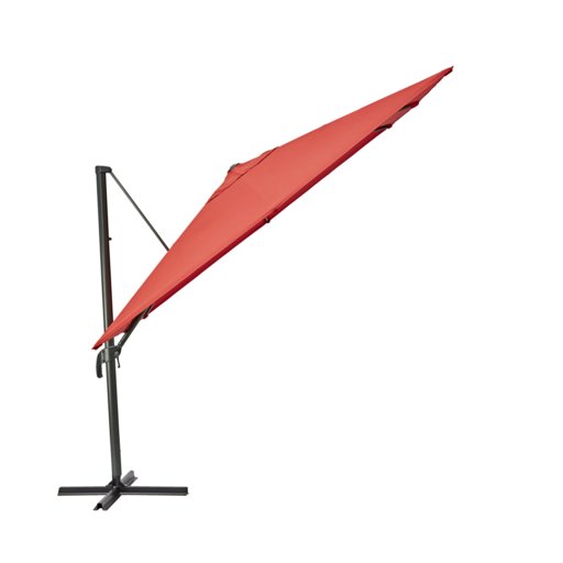 Зонт угловой leroy Aura красный 2.9х2.9 м 12041421
