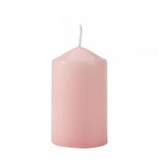 Свеча цилиндр Flora Bispol 6х10 см. розовая 27488
