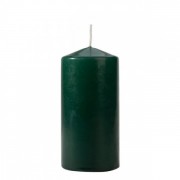 Свеча цилиндр Flora Bispol 6х12 см. темно-зеленая 27491