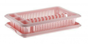 Сушарка для посуду Економ Efe plastics MEF-D-35-2 Рожевий