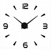 Часы настенные Art 3D DIY ZH034 МАЛЕНЬКИЕ черные